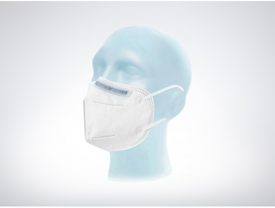 FFP 2 Faltmaske ohne Ventil, einzeln verpackt, Weiß