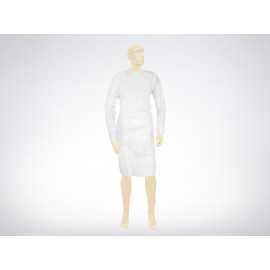 Schutzmantel aus PP-Vlies, Weiß, 130 x 150 cm, 23g/m², Inhalt: 10 Stück