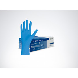 OP-Handschuhe Nitril, puderfrei, Blau, 30 cm , Größe S-XL, 100 Stück