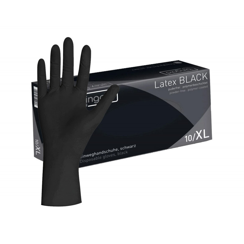 Latex, puderfrei, Schwarz Latex, puderfrei, Schwarz