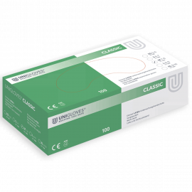 Latex, vorgepudert, Natur Weiß