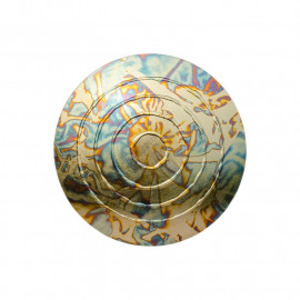 Design-Urne: Cremeweiß Netzgestaltung mit Deckel Lebenslinien