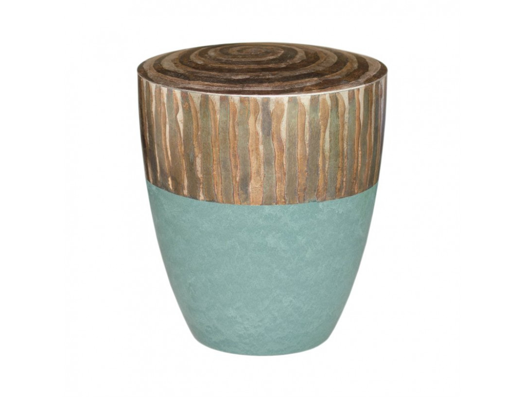 Design-Urne: Jade Design Blattsilber oxidiert