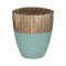 Design-Urne: Jade Design Blattsilber oxidiert