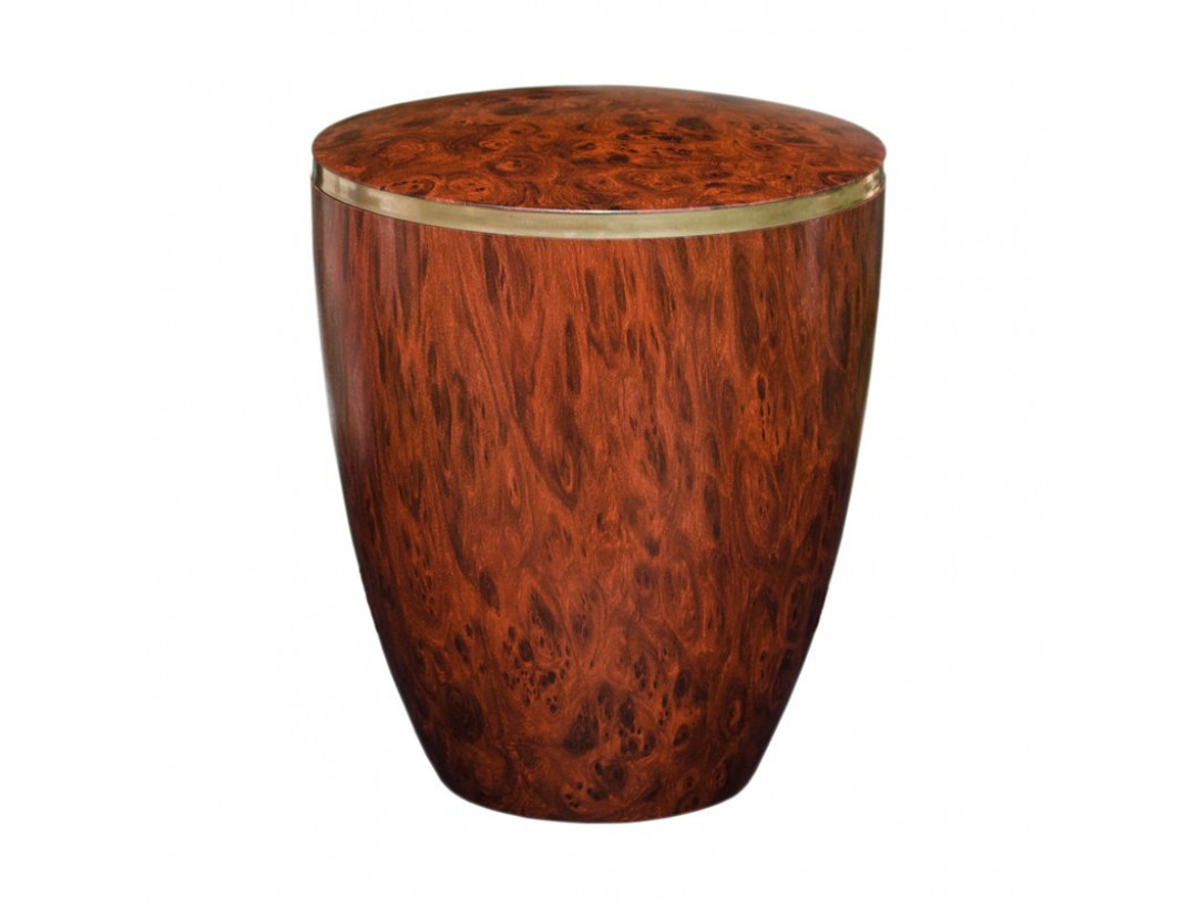 Premium Wurzelholz mit Dekorring Gold 9mm