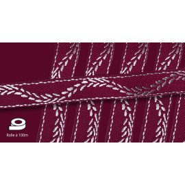 Lotband Ranke - Lila-Weiß, 100m