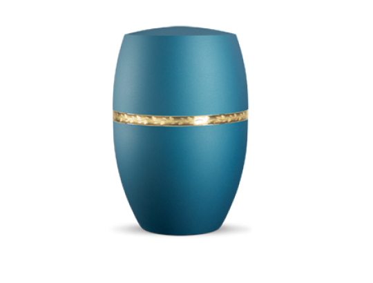 Infinity Livorno, velvet Arctic Türkis, gebürstetes Golddekor Ast