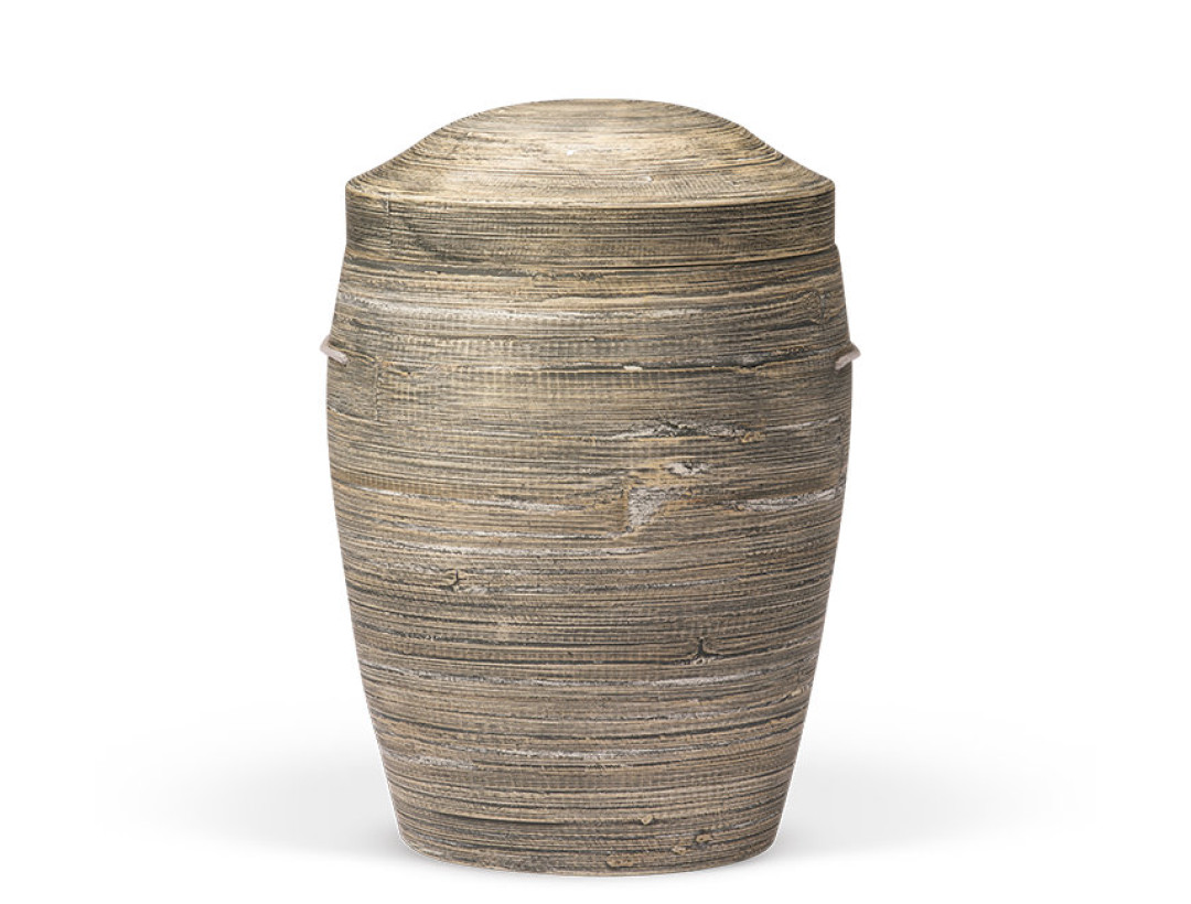 Bambusurne, Inka grau 100% nachwachsender Rohstoff