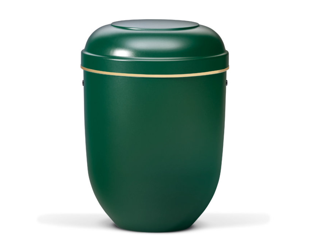 Naturstoffurne, Kieferngrün, Goldband