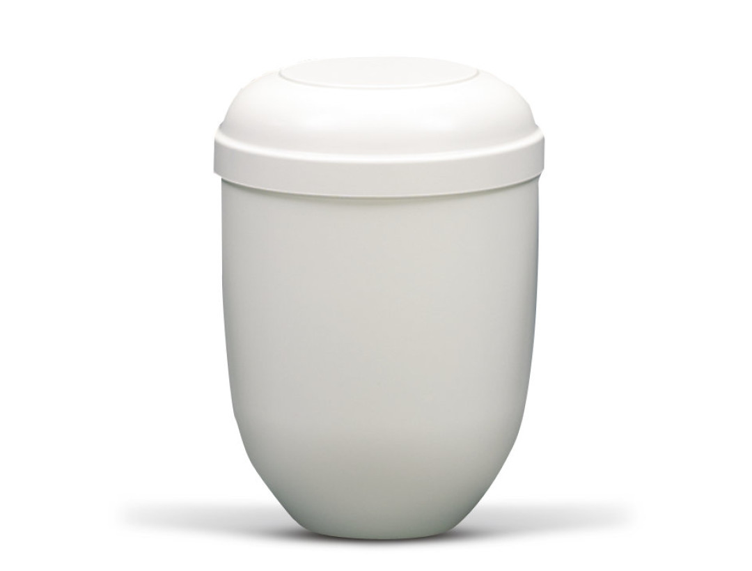 Naturstoffurne, Cremeweiß,