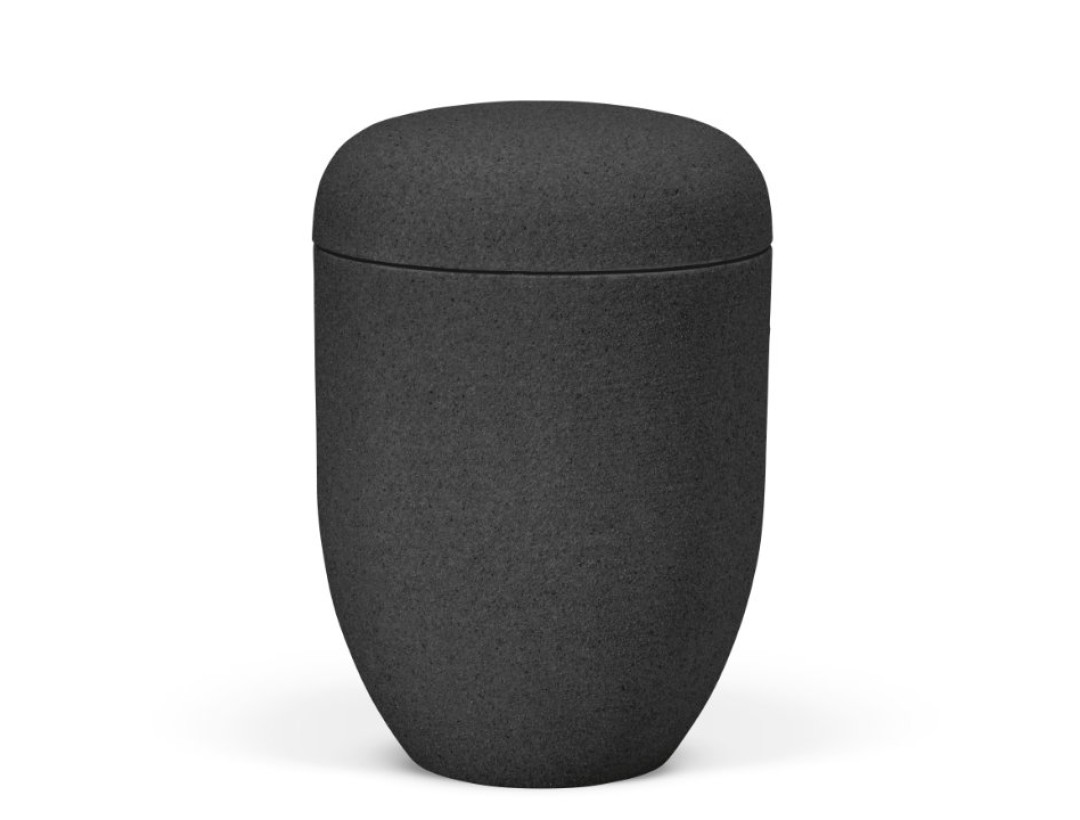 Naturstoffurne, Anthrazit Sandbeschichtet