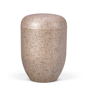 Naturstoffurne, Perlbeige, Steinoptik