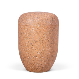 Naturstoffurne, Ockerorange, Steinoptik