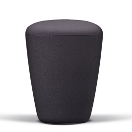 Naturstoffurne, Anthrazit/Schwarz Velours Effektlack PURE