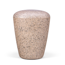 Naturstoffurne, Perlbeige Steinoptik