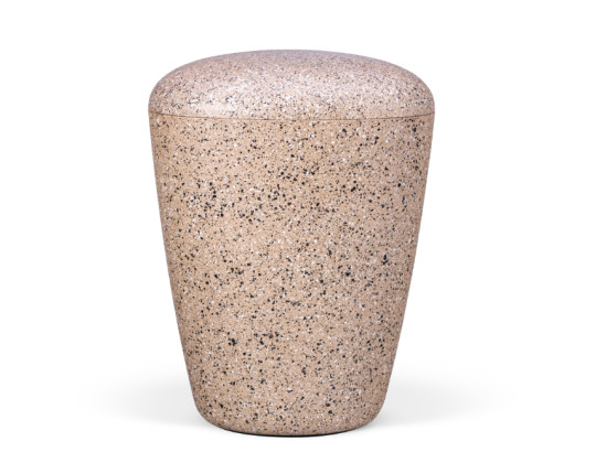 Naturstoffurne, Perlbeige Steinoptik