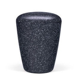 Naturstoffurne, Schwarz/grau, Steinoptik