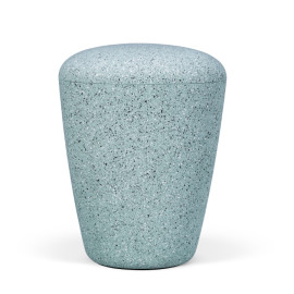 Naturstoffurne, Mintgrün, Steinoptik