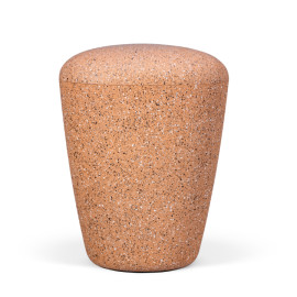 Naturstoffurne, Ockerorange, Steinoptik