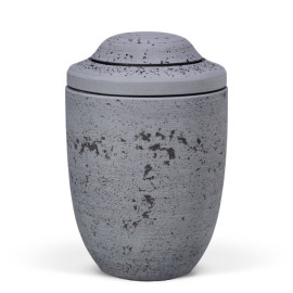 Dujura-Urne aus Kalzium, Steinoptik, Anthrazit