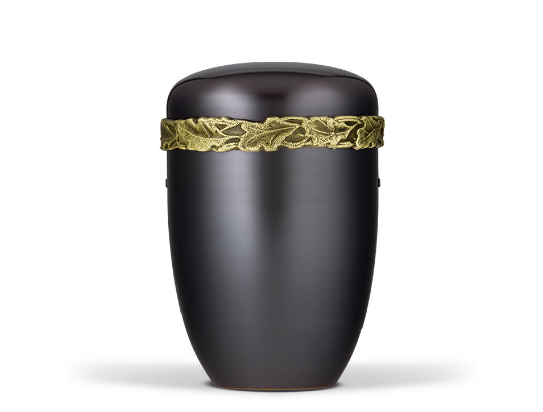 Kupferurne, Dunkel, Eichenlaubfries