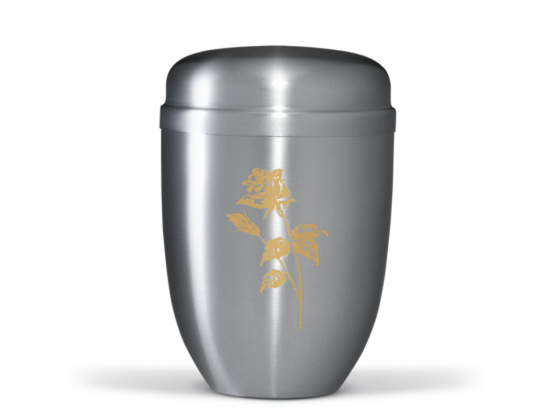 Stahlurne ZIHESTA, Goldrose