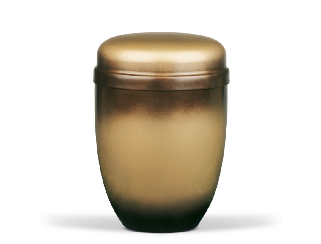 Stahlurne, Messing Patiniert