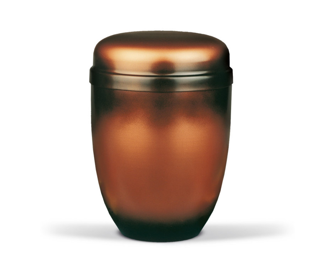Stahlurne, Kupferfarbig - Patiniert
