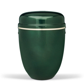 Stahlurne, Moosgrün, Goldband