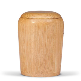 Holzurne Eiche Natur gedrechselt