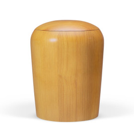 Holzurne Kiefer Honigfarbig gebeizt gedrechselt