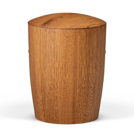 Holzurne Rund, Eiche Bernsteinfarbig gebeizt