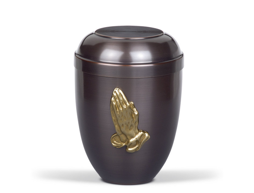 Urne-CUPATAN, Messing Betende Hand