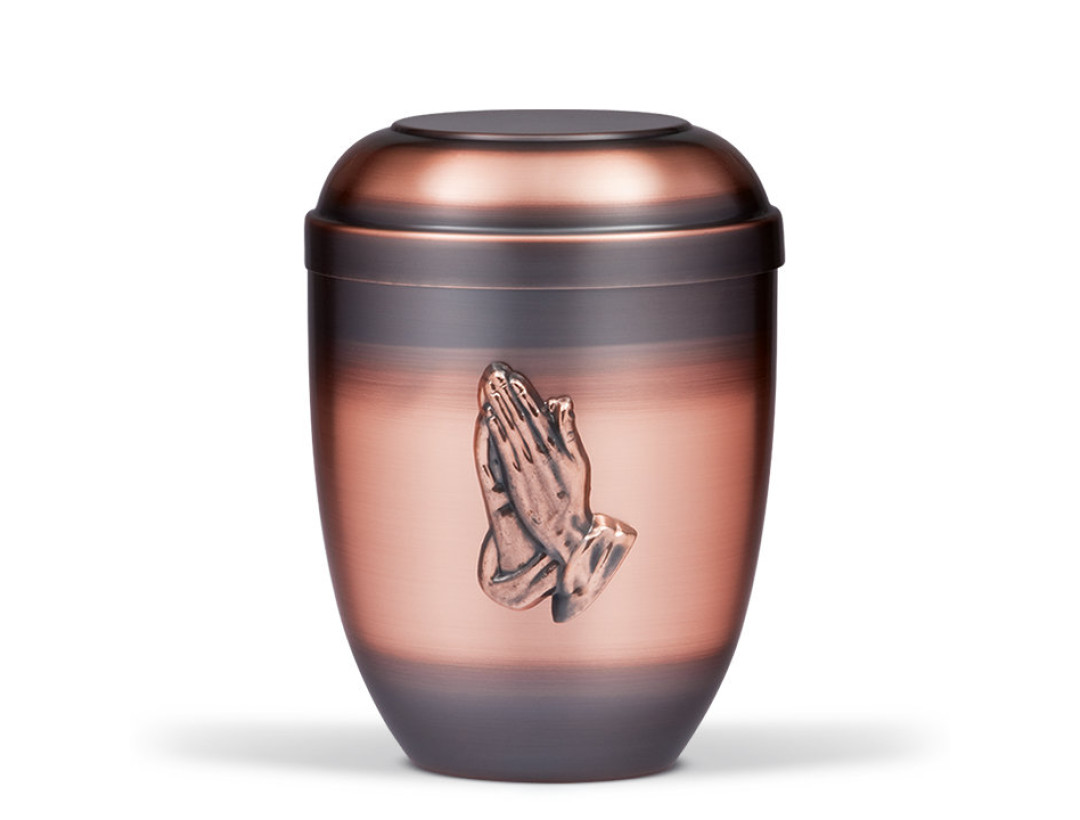Urne-CUPATAN, Kupfer Betende Hand