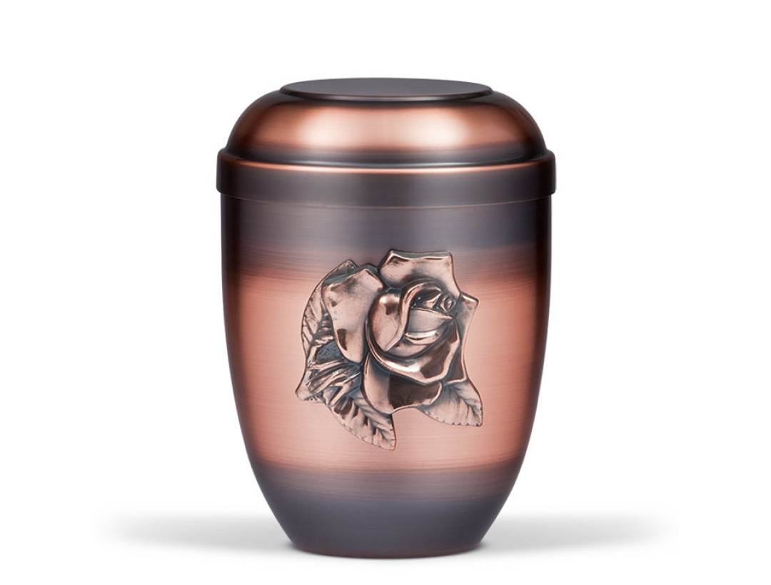 Urne-CUPATAN, Kupfer Rose