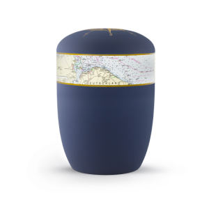 Edition Seeurnen, Samton marine Seekarte (Standard Kieler Bucht), Windrosendekor, Anhydrit-Tonolith