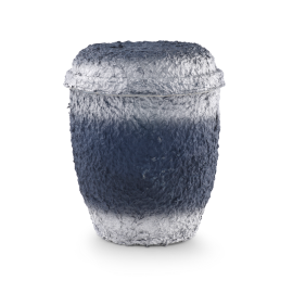 Zellulose, blau-silbern getönt mit Seilen Zellulose, blau-silbern getönt mit Seilen