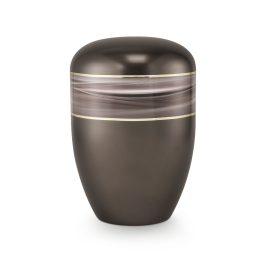 Edition Wave, perlmutt chocolat, Motiv Wellen, Goldstreifen, biol. abbaub. Edition Wave, perlmutt chocolat, Motiv Wellen, Goldstreifen, biol. abbaub.