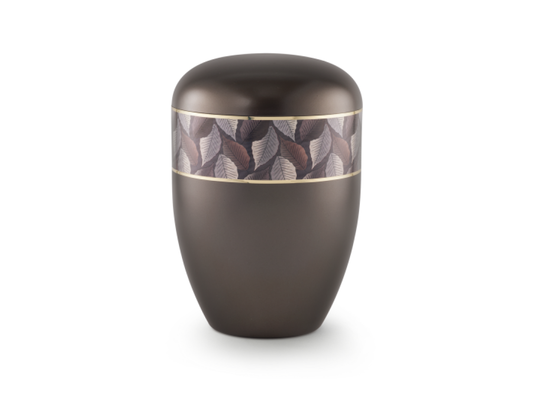 Edition Wave, perlmutt chocolat, Feuille-Zierband, Goldstreifen, biol. abbaub. Edition Wave, perlmutt chocolat, Feuille-Zierband, Goldstreifen, biol. abbaub.