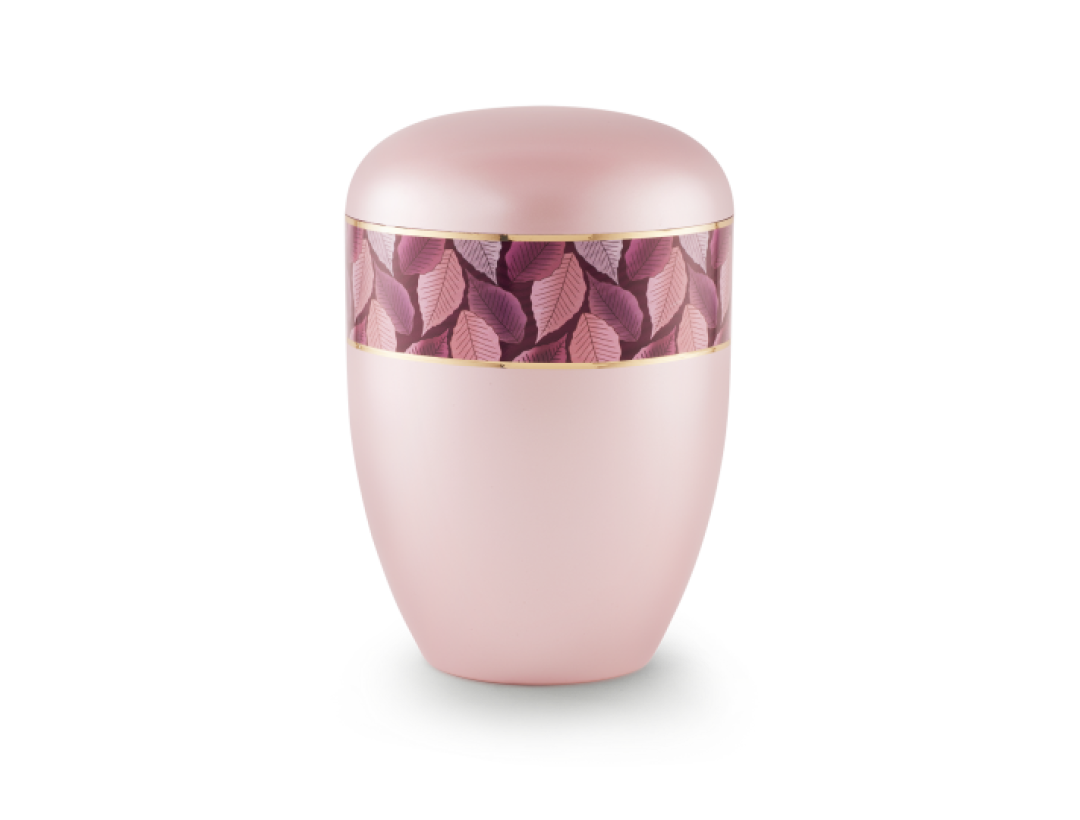 Edition Wave, perlmutt rosé, Feuille-Zierband, Goldstreifen, biol. abbaub. Edition Wave, perlmutt rosé, Feuille-Zierband, Goldstreifen, biol. abbaub.