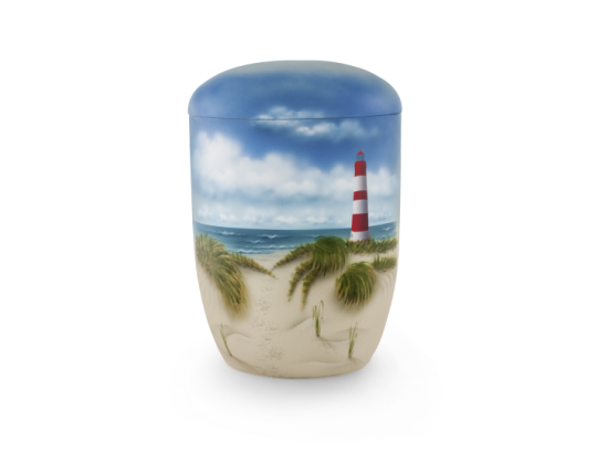 Edition Seeurnen, Airbrushmotiv Leuchtturm, Anhydrit-Tonolith