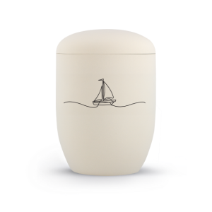 Edition Linea, Samtton Creme, Segelboot, Anhydrit
