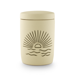 Keramik, sandfarbig, Sonne Keramik, sandfarbig, Sonne