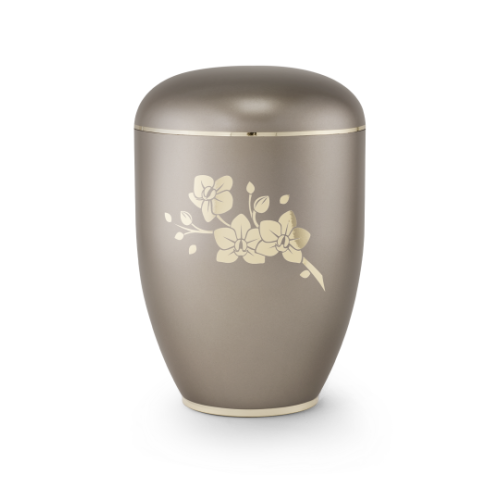 Edition Creatio, perlmutt fumé, Fuß poliert, Orchidee