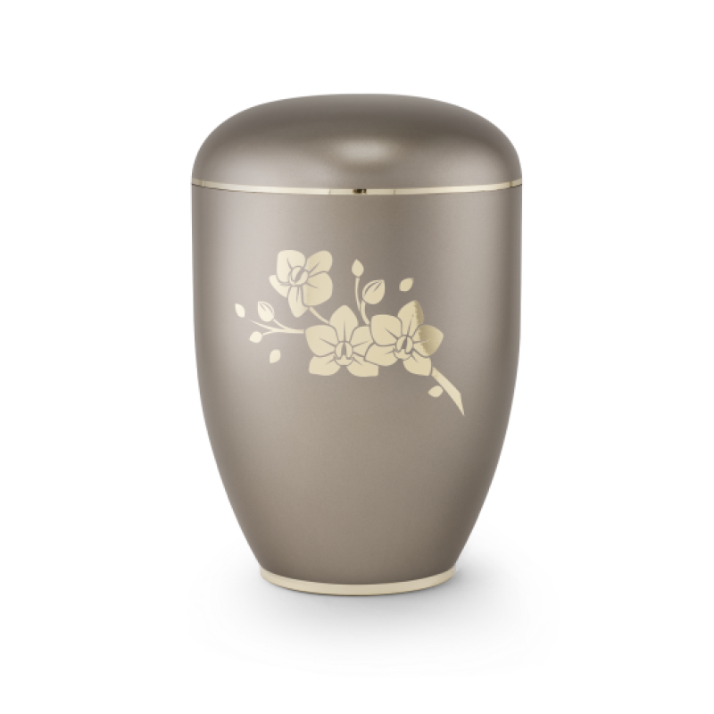 Edition Creatio, perlmutt fumé, Fuß poliert, Orchidee