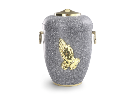 Edition Classic, basalt, Haube / Fuß poliert, betenden Hände, biol. abbaub.