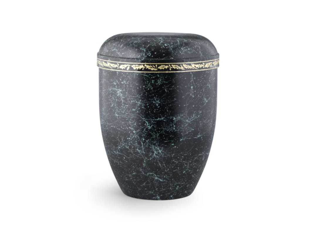 Edition Classic, spritzpatiniert, Eichenlaubzierband, biol. abbaub. Edition Classic, spritzpatiniert, Eichenlaubzierband, biol. abbaub.