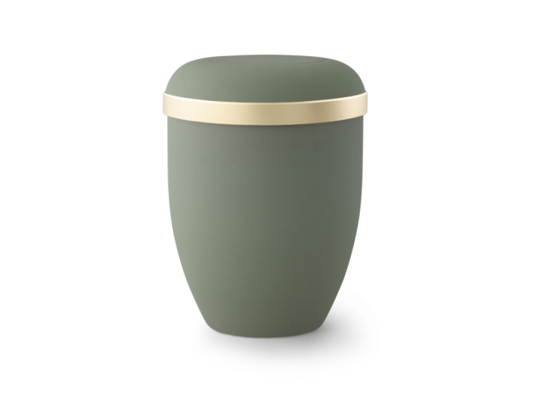 Edition Classic, Samtton oliv, Goldrand, biol. abbaub. Edition Classic, Samtton oliv, Goldrand, biol. abbaub.