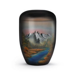 Edition Airbrush, Berge mit Flusslauf, biol. abbaub. Edition Airbrush, Berge mit Flusslauf, biol. abbaub.