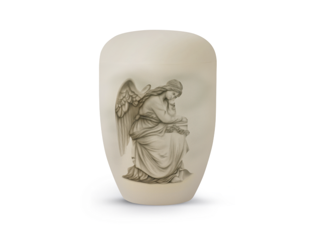 Edition Airbrush, Trauernder Engel, biol. abbaub. Edition Airbrush, Trauernder Engel, biol. abbaub.